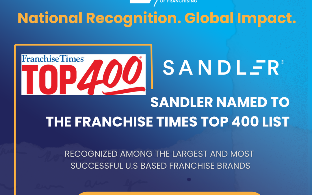 Sandler Debuts on Franchise Times Top 400 for the First Time