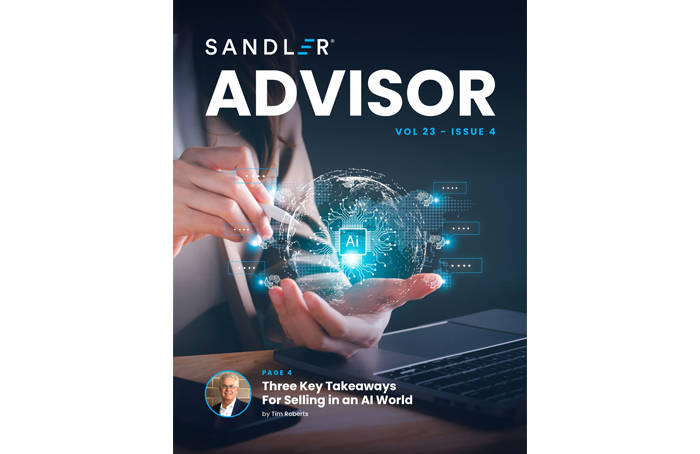 Volume 23 Issue 4 Sandler Advisor Cover